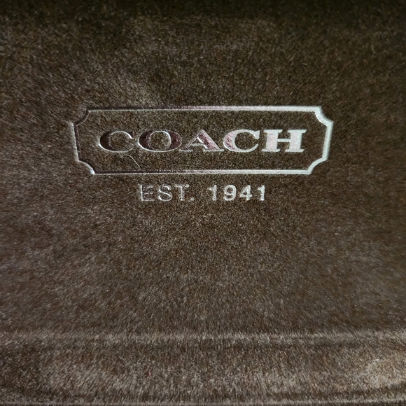 AUTHENTIC COACH SIGNATURE "C" EMBOSSED EYEGLASSES HARD CASE - Picture 4 of 4